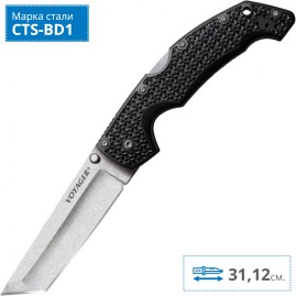 Нож COLD STEEL VOYAGER TANTO EXTRA LARGE PLAIN CS_29TXCT Нож COLD STEEL VOYAGER TANTO EXTRA LARGE PLAIN CS_29TXCT